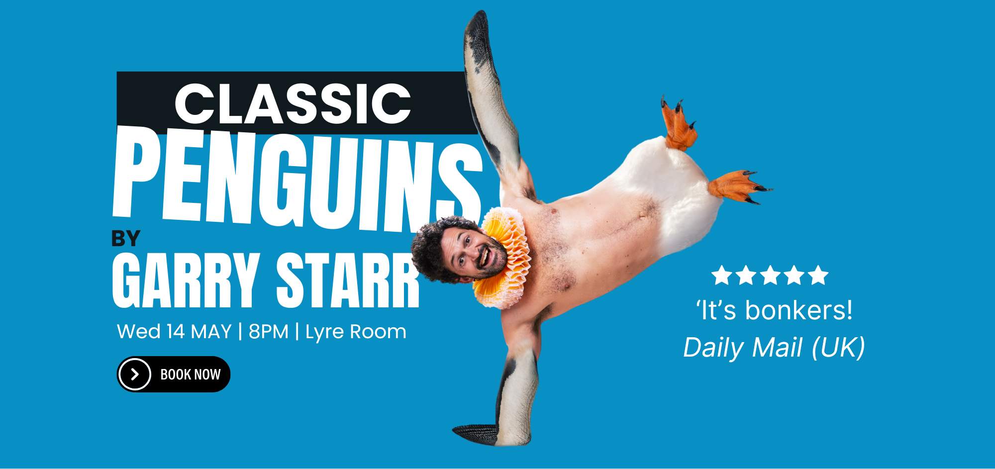 Garry Starr - Classic Penguins, Wednesday 14 May 7:30pm