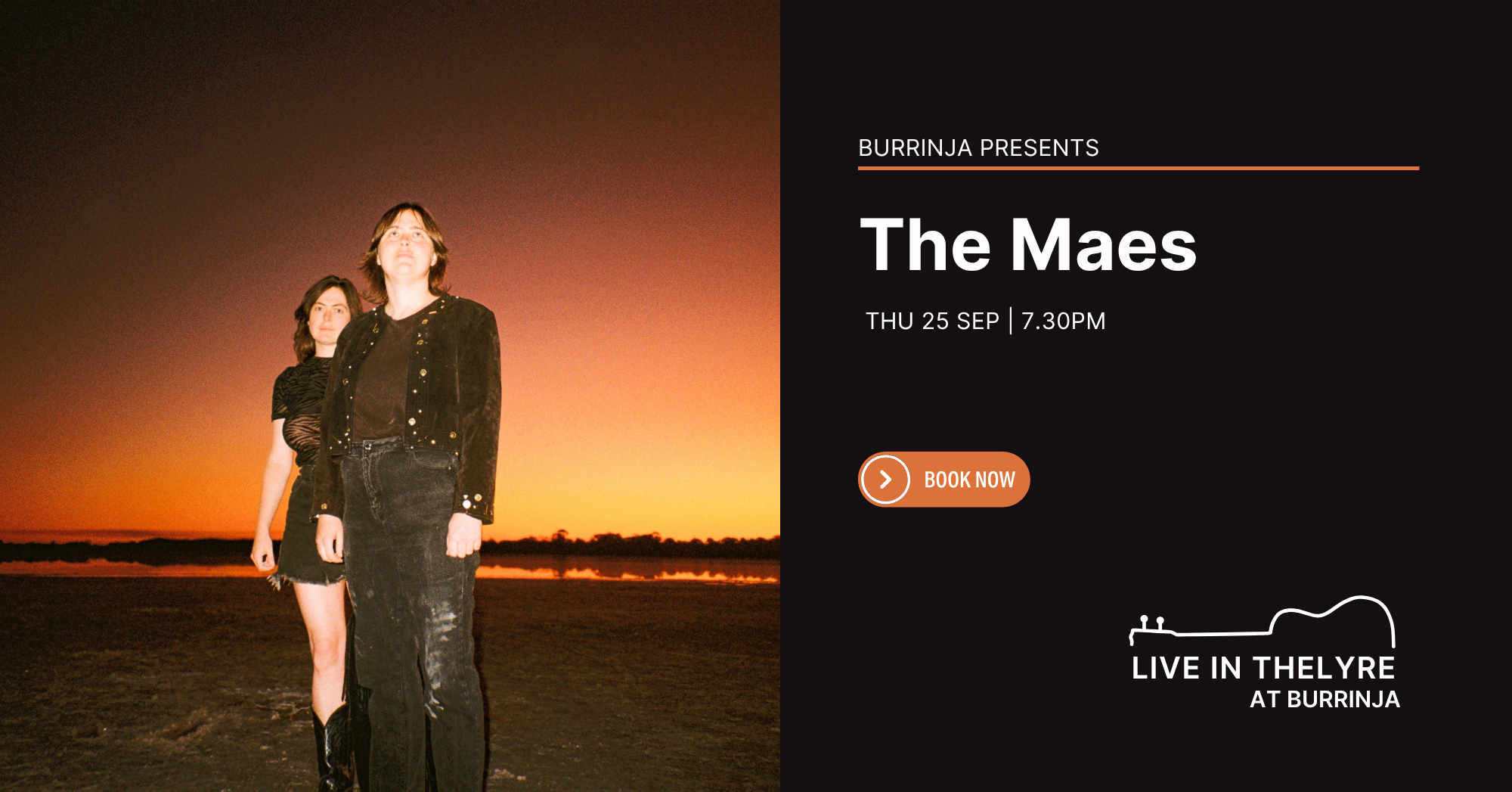 The Maes, Live in the Lyre at Burrinja. Thursday 25 September 7.30pm
