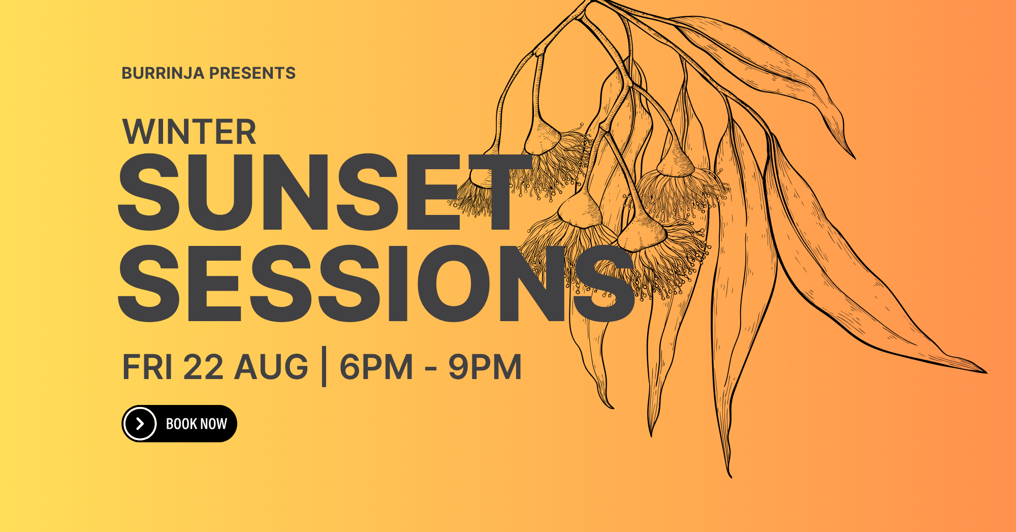 Winter Sunset Sessions, Burrinja Studio Gallery. Friday 22 August 6pm-9pm